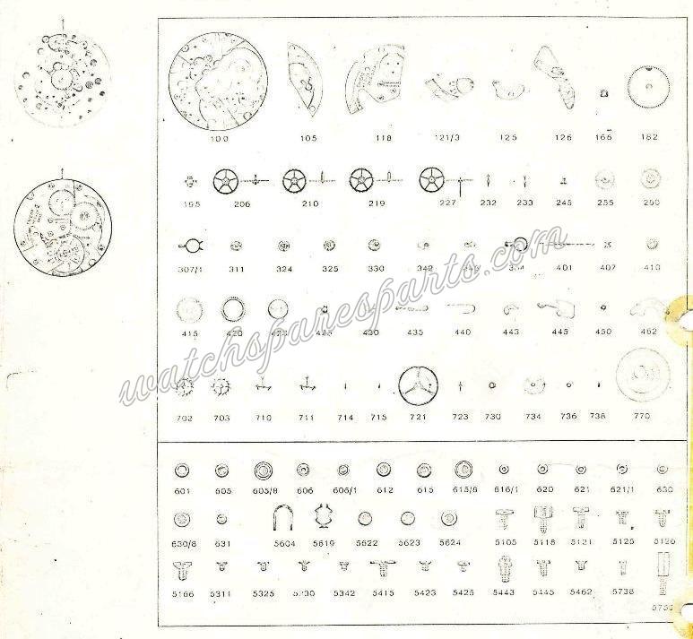 Enicar AR 1126 Watch spare parts Enicar AR 1126 Watch spare parts