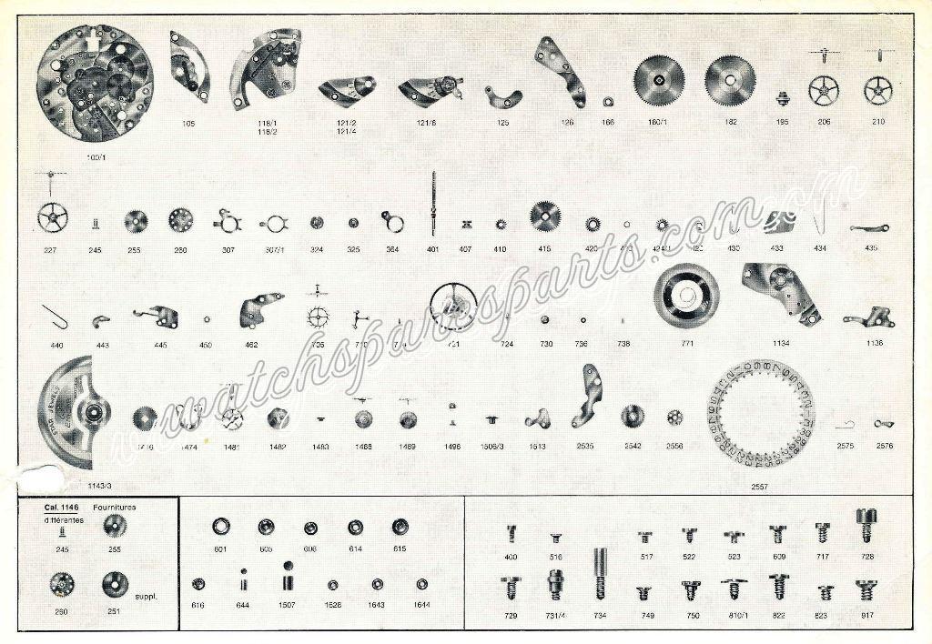 Enicar AR 1145 Watch spare parts Enicar AR 1145 Watch spare parts