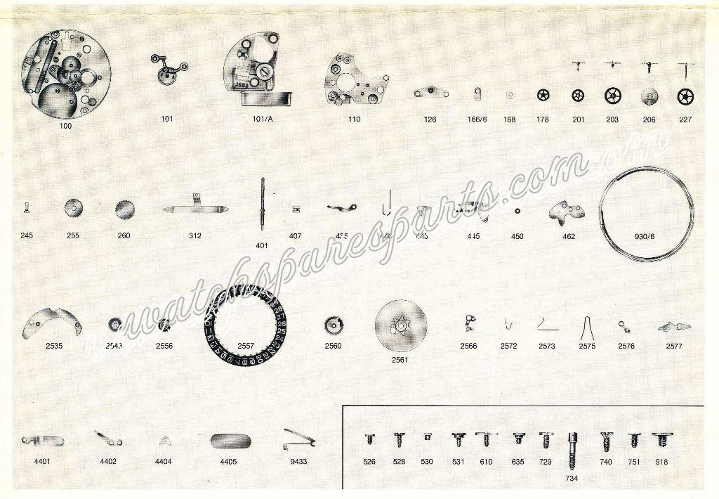 Enicar AR 320 Watch spare parts Enicar AR 320 Watch spare parts