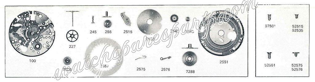 Enicar AR 477 Watch Date spare parts Enicar AR 477 Watch Date spare parts