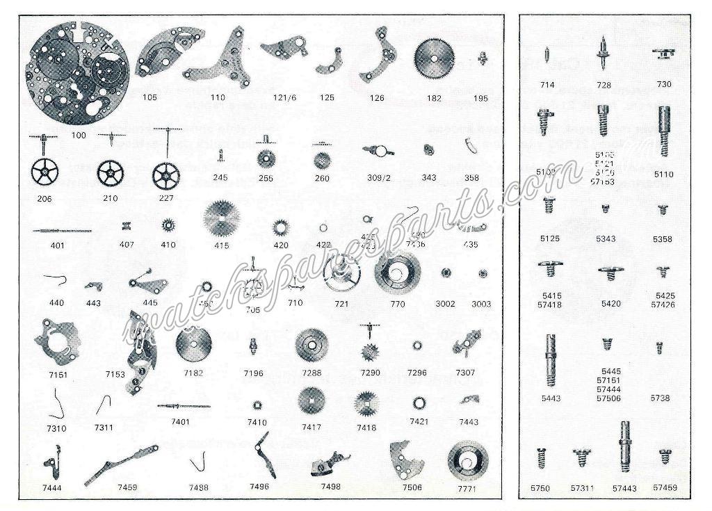 Enicar AR 477 Watch spare parts Enicar AR 477 Watch spare parts