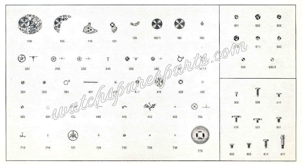 Enicar AR 678 Watch spare parts Enicar AR 678 Watch spare parts