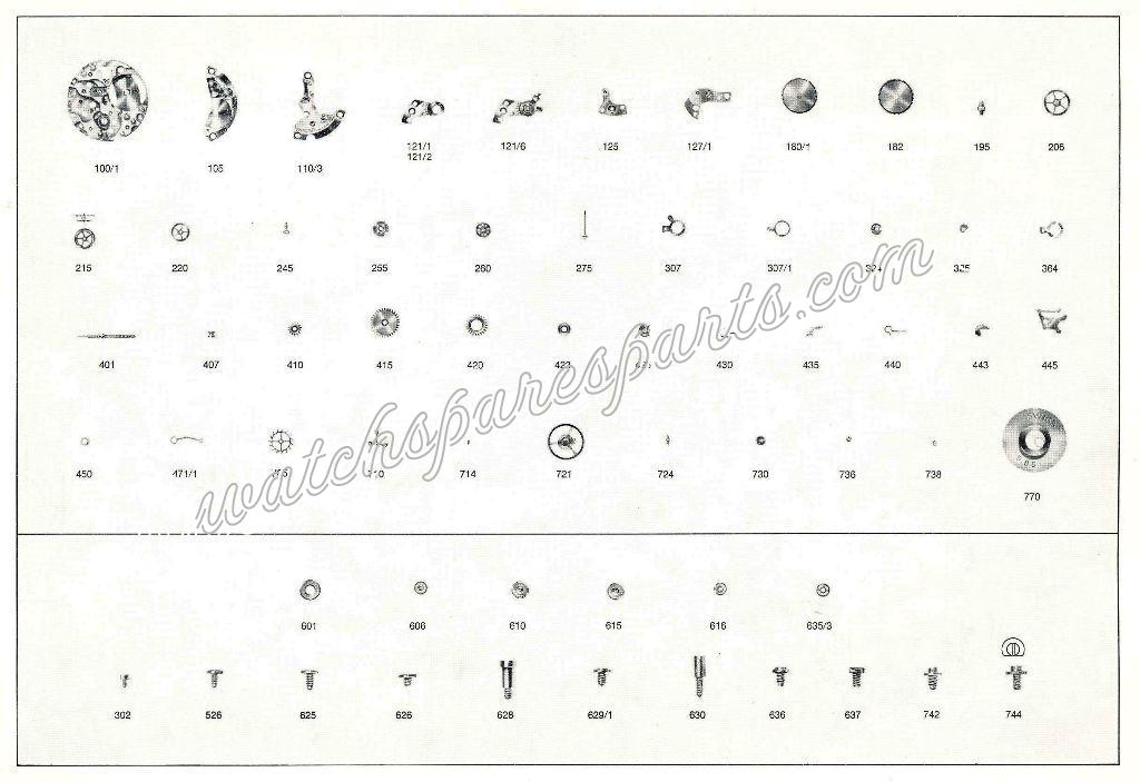 Enicar AR 690 B Watch spare parts Enicar AR 690 B Watch spare parts