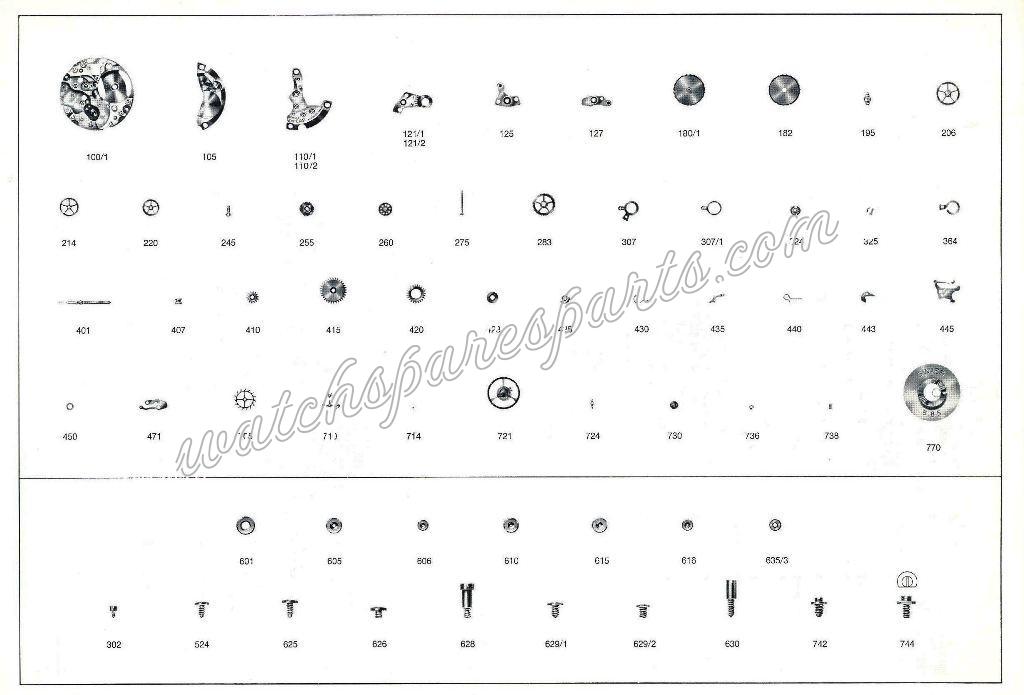 Enicar AR 690 Watch spare parts Enicar AR 690 Watch spare parts