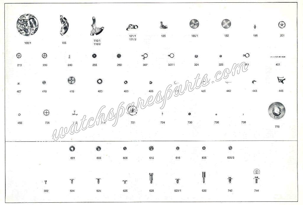 Enicar AR 692 Watch spare parts Enicar AR 692 Watch spare parts