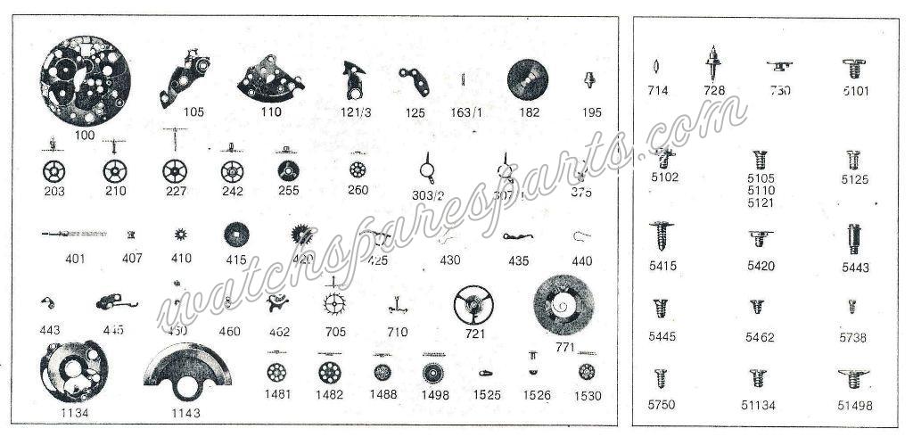 Enicar AR 765 Watch spare parts Enicar AR 765 Watch spare parts