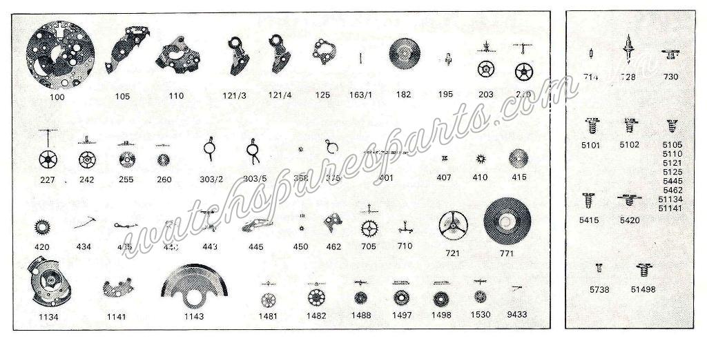 Enicar AR 777 Watch spare parts Enicar AR 777 Watch spare parts