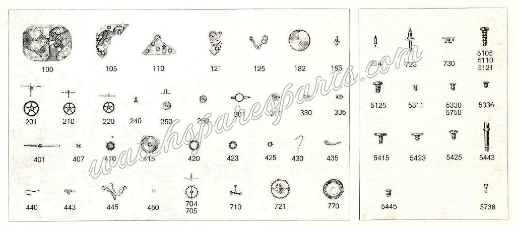 FEF Fleurier 430 Watch Spare Parts FEF Fleurier 430 Watch Spare Parts