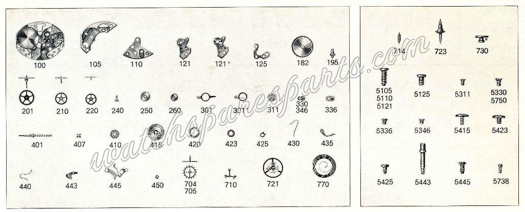 FEF Fleurier 6600 Watch Spare Parts FEF Fleurier 6600 Watch Spare Parts