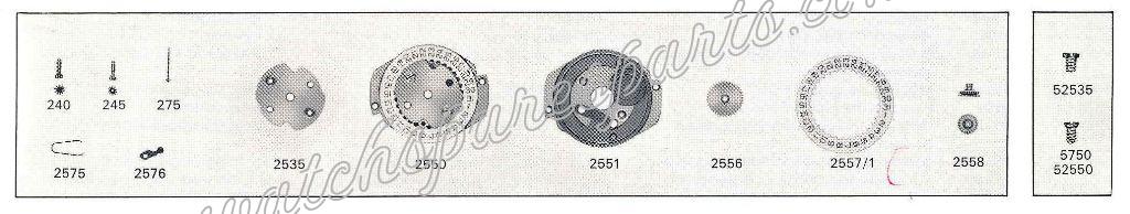 FEF Fleurier 6665 M6.TS Watch Date Spare Parts FEF Fleurier 6665 M6.TS Watch Date Spare Parts