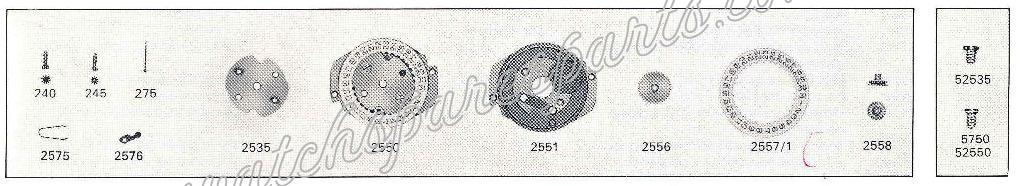 FEF Fleurier 6665.1.M6.ST Watch Date Spare Parts FEF Fleurier 6665.1.M6.ST Watch Date Spare Parts