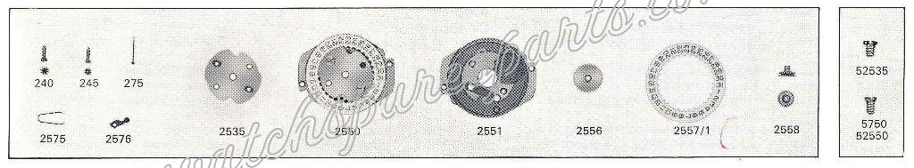 FEF Fleurier 6665.1.M8.ST Watch Date Spare Parts FEF Fleurier 6665.1.M8.ST Watch Date Spare Parts