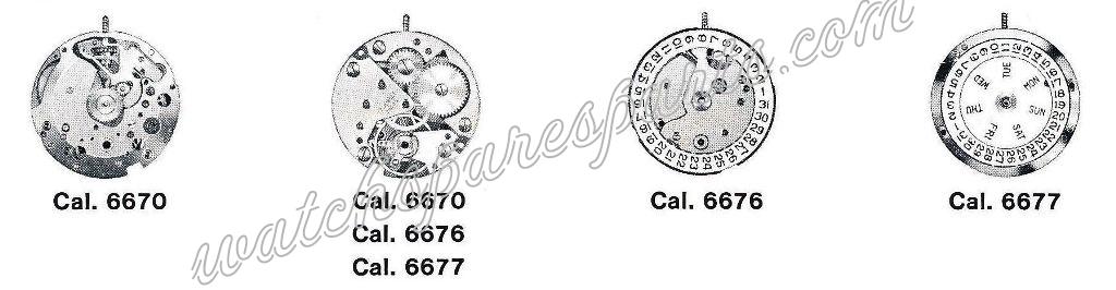 FEF Fleurier 6670 Watch movements FEF Fleurier 6670 Watch movements