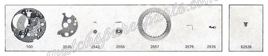 FEF Fleurier 6676 Watch Date spare parts FEF Fleurier 6676 Watch Date spare parts