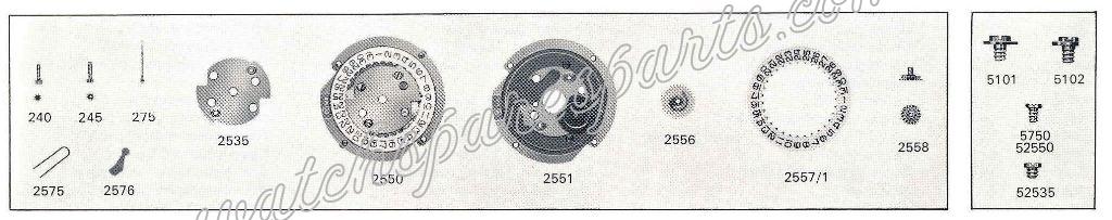 FEF Fleurier 6765 M6.TS Watch Date Spare Parts FEF Fleurier 6765 M6.TS Watch Date Spare Parts