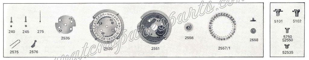 FEF Fleurier 6765.1 M6.ST Watch Date Spare Parts FEF Fleurier 6765.1 M6.ST Watch Date Spare Parts