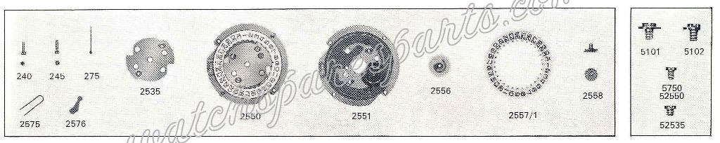 FEF Fleurier 6765.1 M8.ST Watch Date Spare Parts FEF Fleurier 6765.1 M8.ST Watch Date Spare Parts