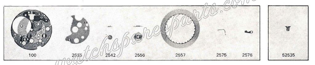 FEF Fleurier 6876 Watch Date spare parts FEF Fleurier 6876 Watch Date spare parts