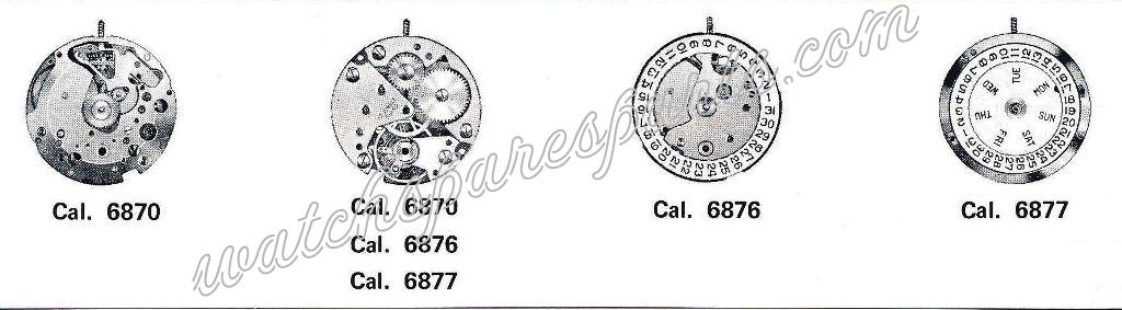 FEF Fleurier 6876 Watch movements FEF Fleurier 6876 Watch movements