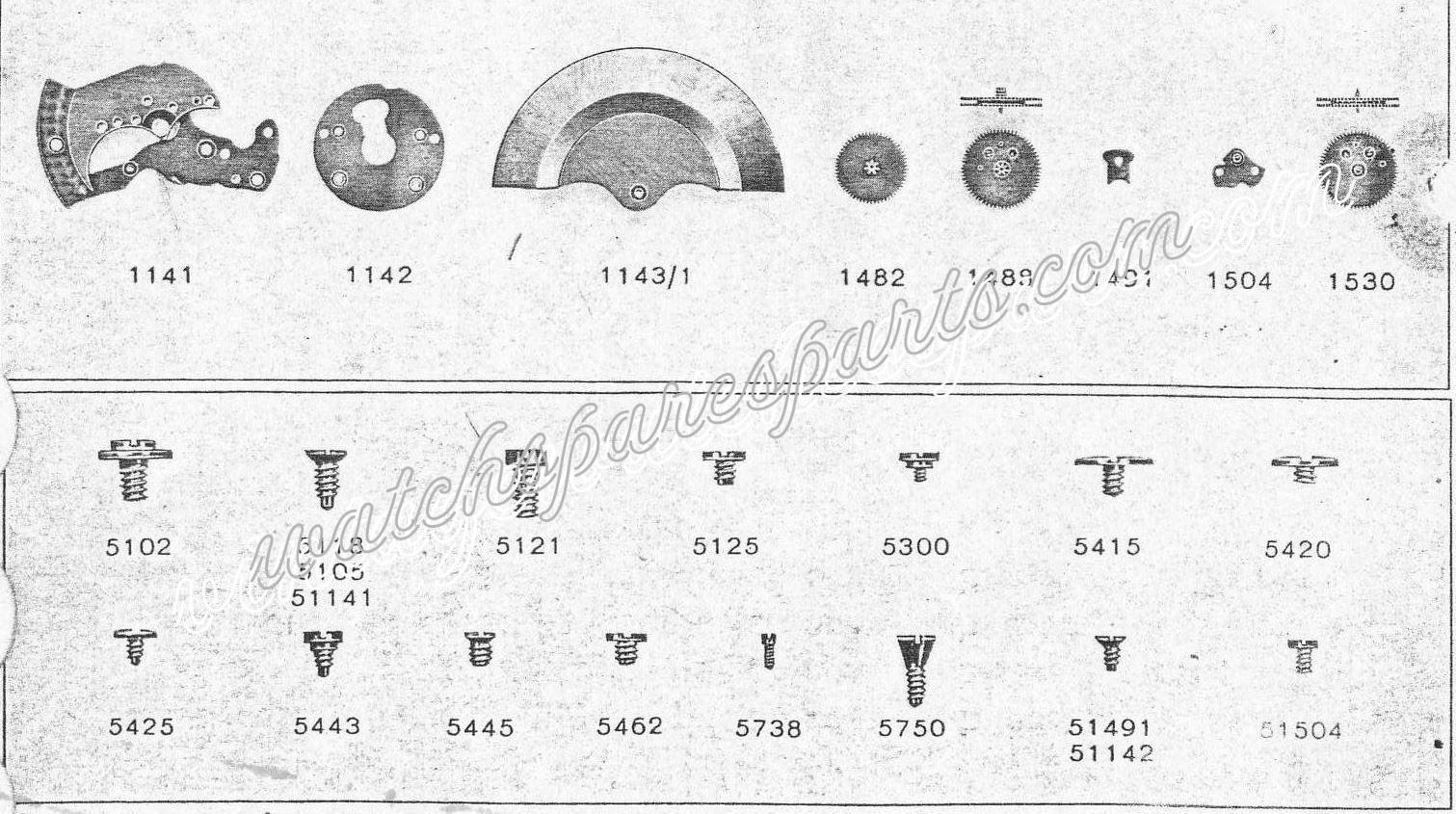 Favre Leuba FL 1153 Automatic watch spare parts Favre Leuba FL 1153 Automatic watch spare parts