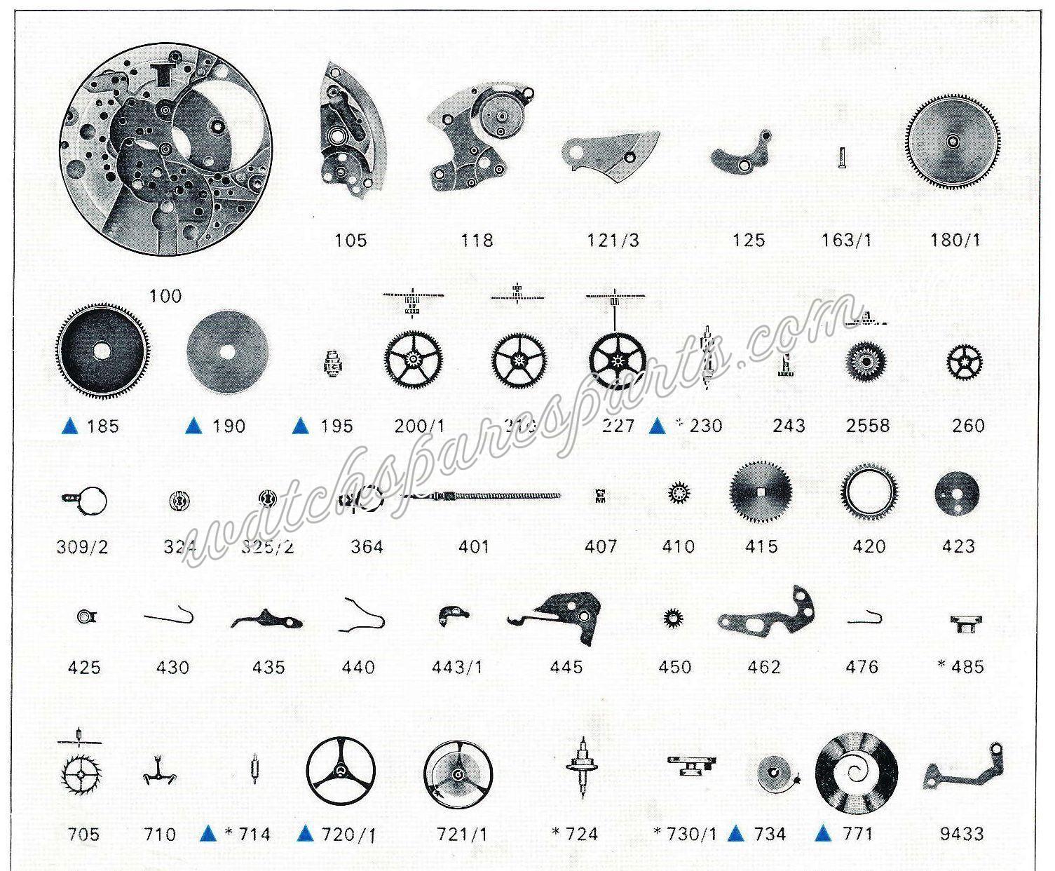 Favre Leuba FL 1187 Watch Spare Parts Favre Leuba FL 1187 Watch Spare Parts