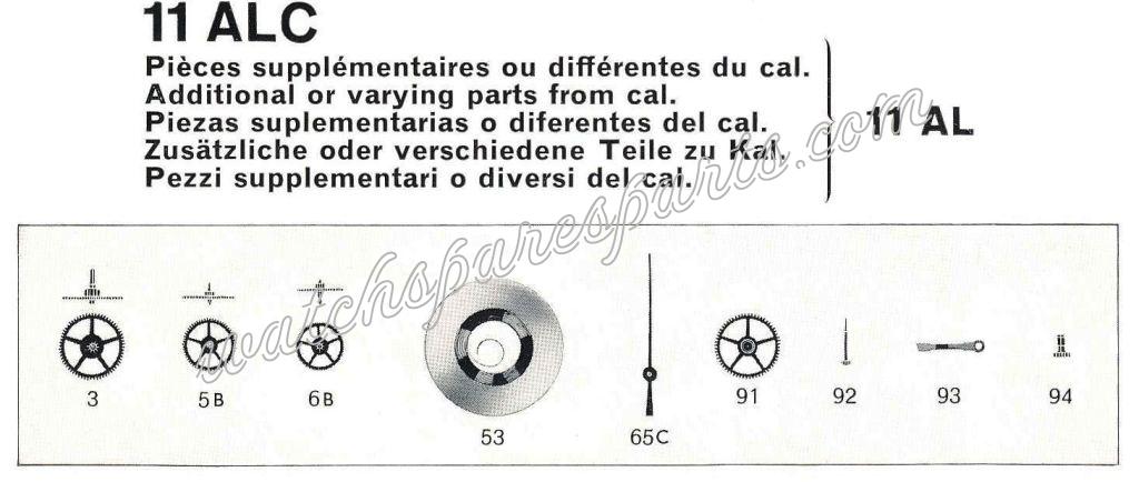 Bulova 11 ALC Watch spare part Bulova 11 ALC Watch spare part