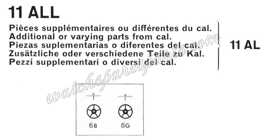 Bulova 11 ALL Watch spare part Bulova 11 ALL Watch spare part