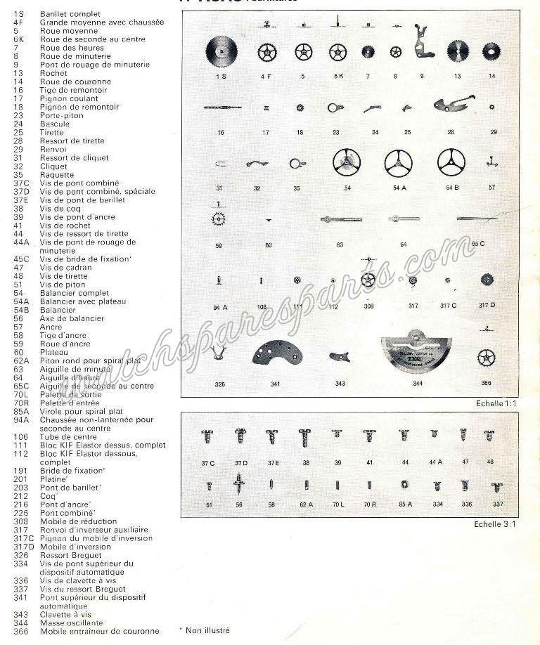 Bulova 11 AOACD Watch spare parts Bulova 11 AOACD Watch spare parts