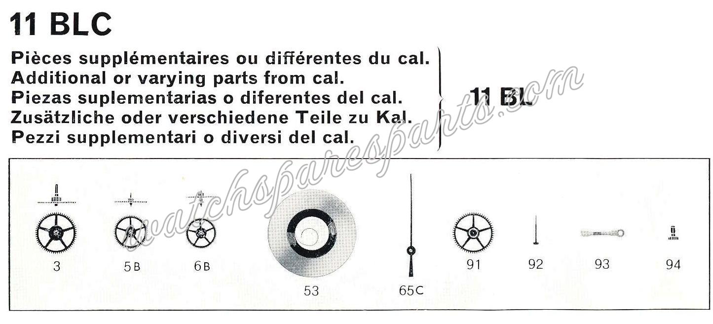 Bulova 11 BLC Watch spare part Bulova 11 BLC Watch spare part