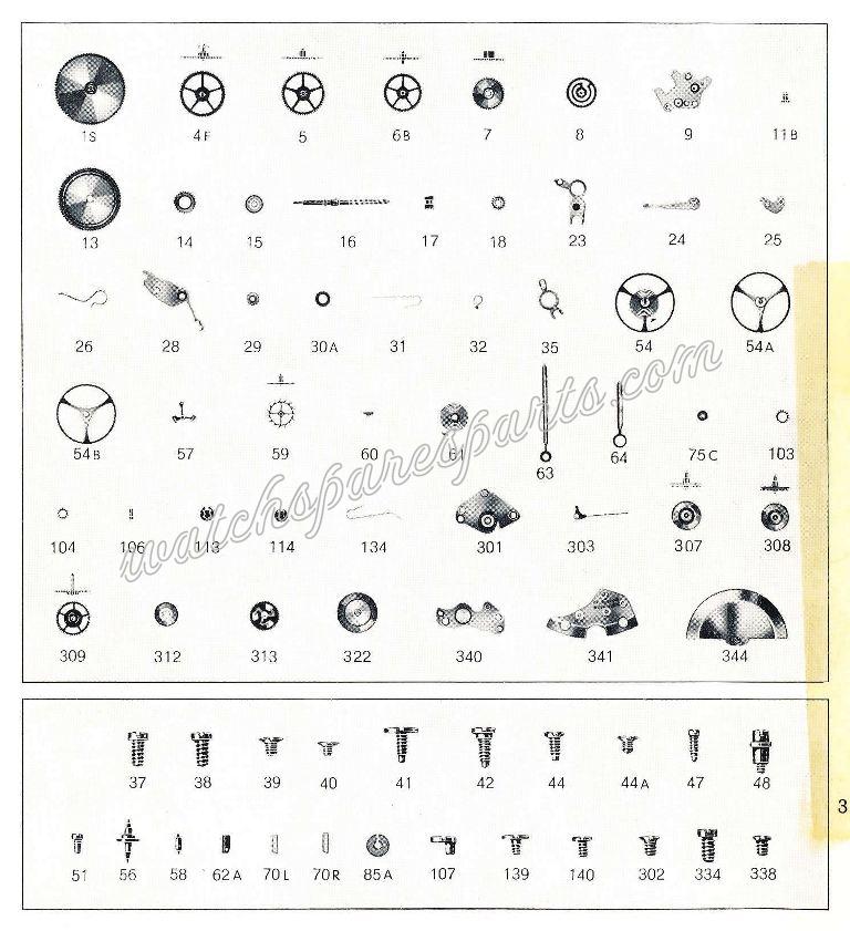 Bulova 12 ECAD Watch spare parts Bulova 12 ECAD Watch spare parts