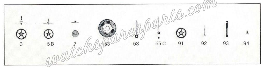 Bulova 6 CTC Watch spare part Bulova 6 CTC Watch spare part