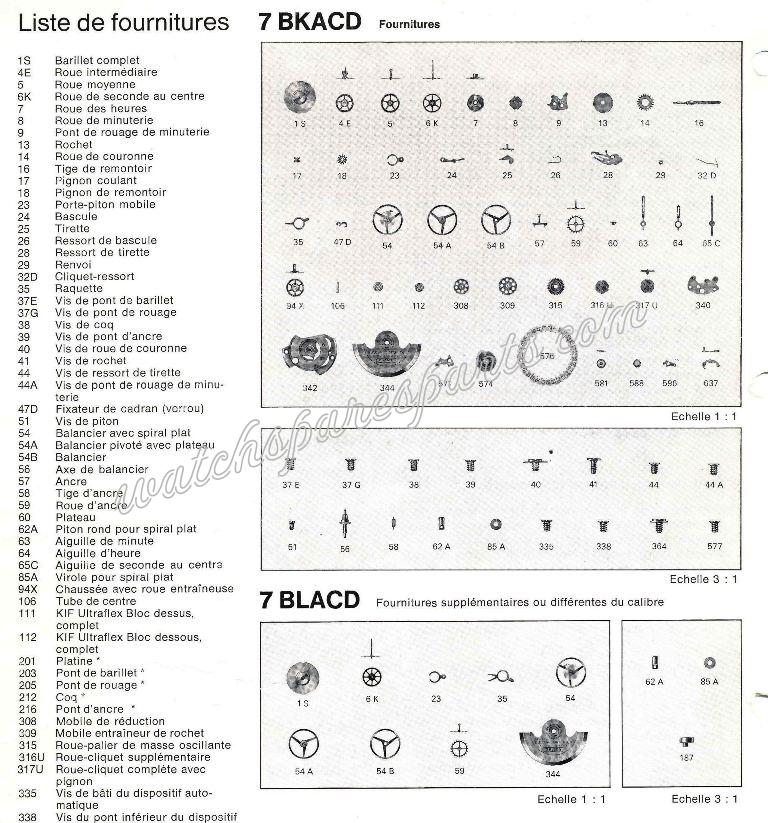 Bulova 7 BKACD Watch spare parts Bulova 7 BKACD Watch spare parts