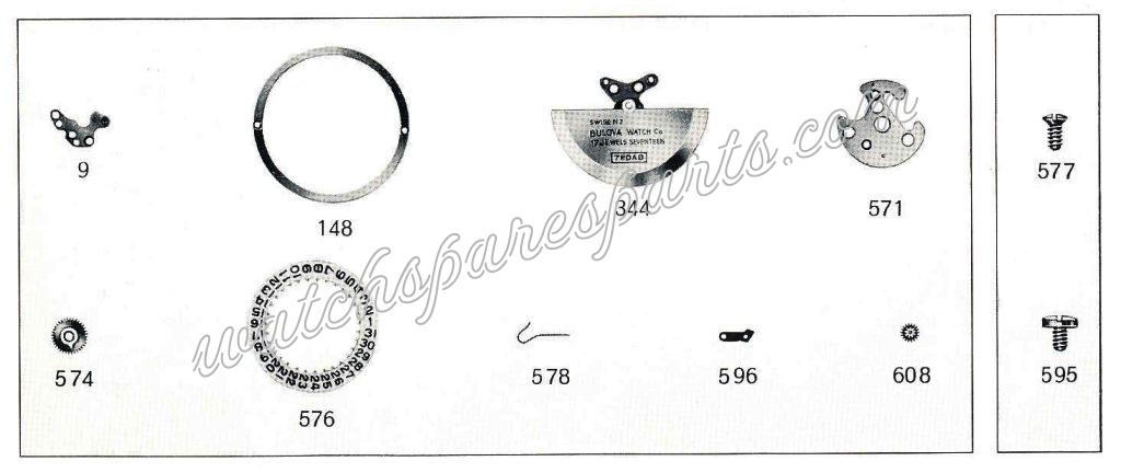 Bulova 7 EDAD Watch spare part Bulova 7 EDAD Watch spare part
