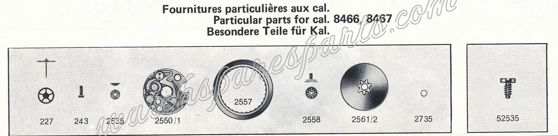 EB Bettlach 8466 Watch Date spare parts EB Bettlach 8466 Watch Date spare parts