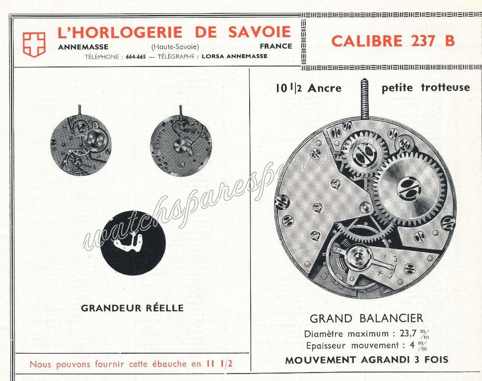 Lorsa, HS 237B Watch movements Lorsa, HS 237B Watch movements