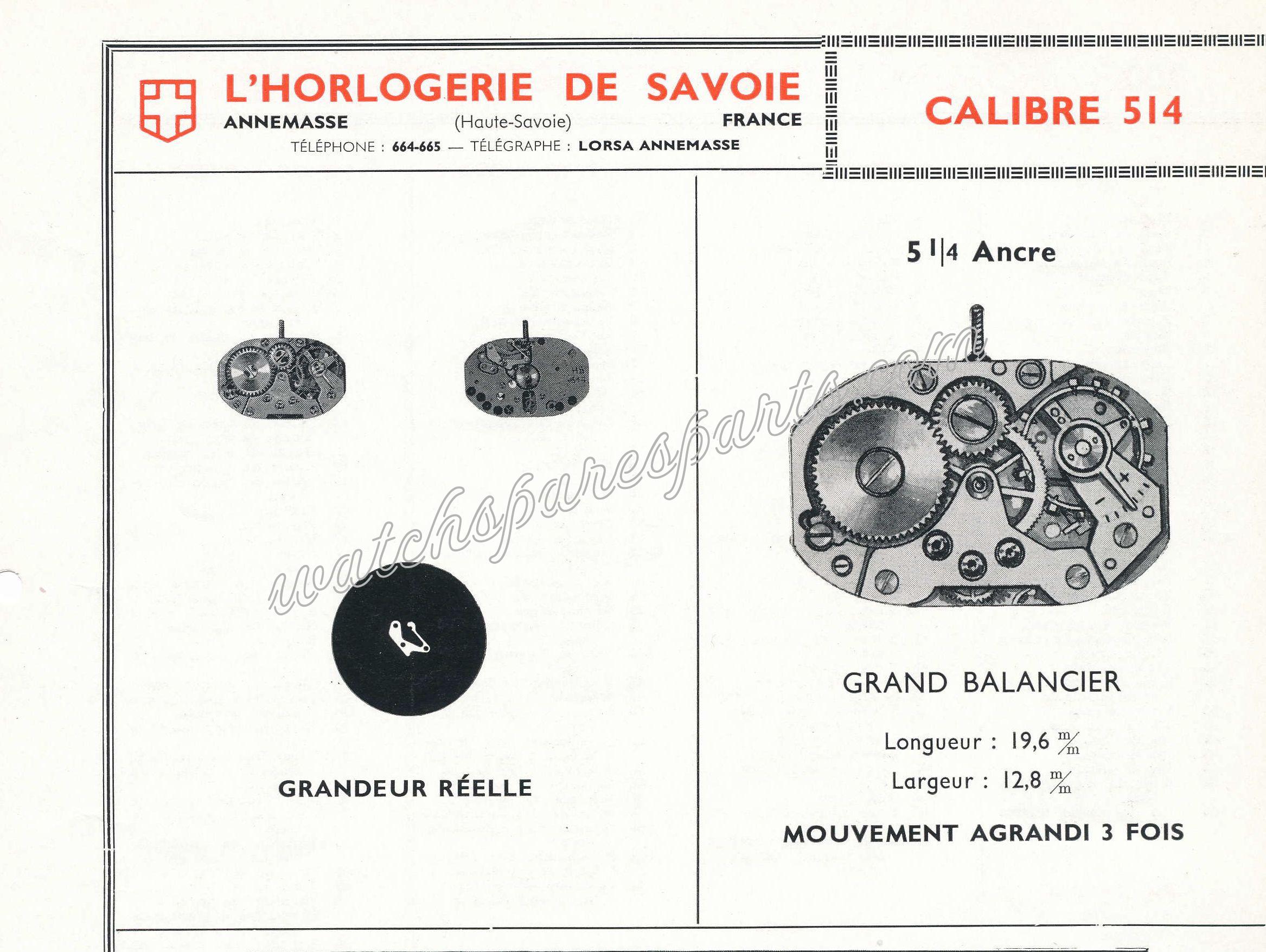 Lorsa, HS 514 Watch movements Lorsa, HS 514 Watch movements