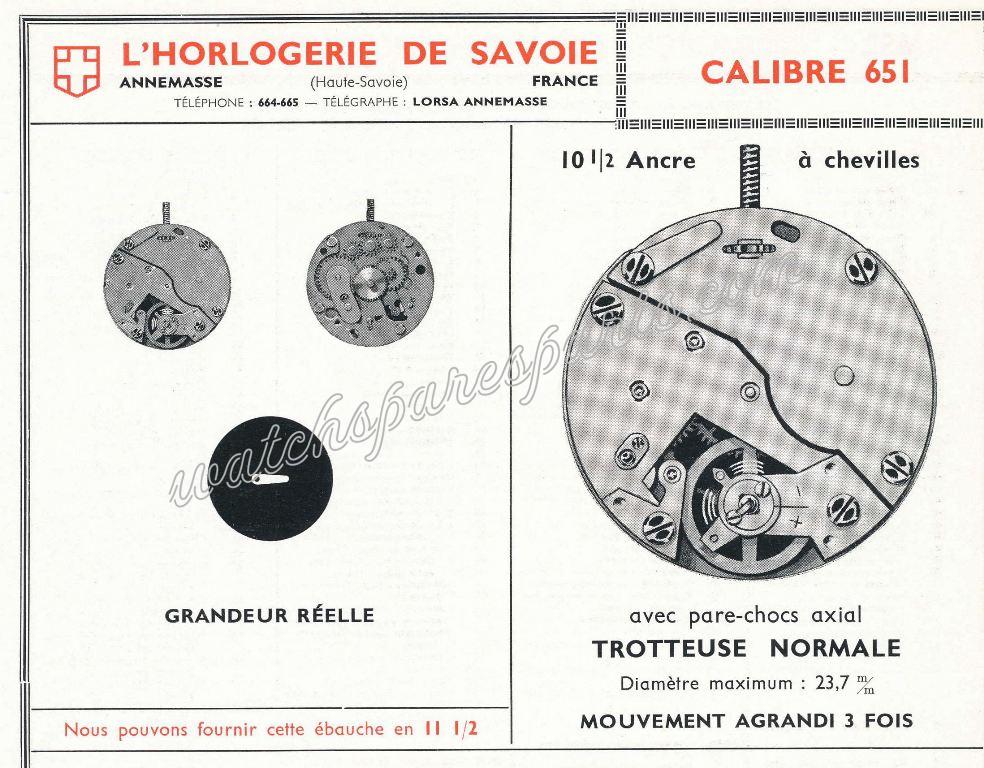 Lorsa, HS 651 Watch movements Lorsa, HS 651 Watch movements