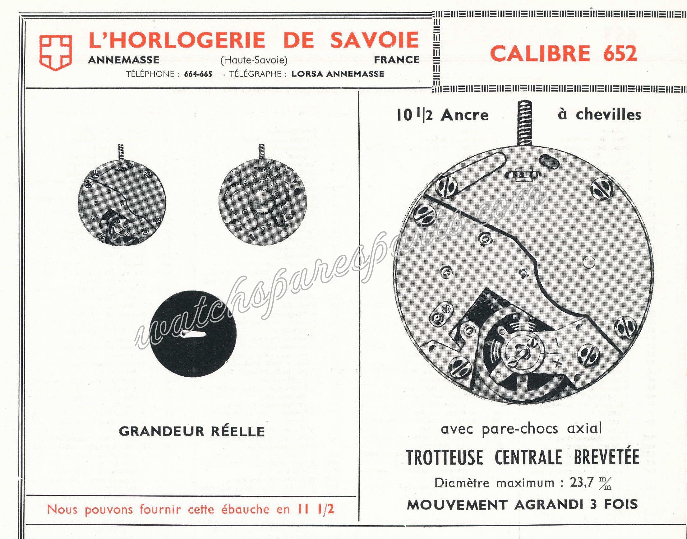 Lorsa, HS 652 Watch movements Lorsa, HS 652 Watch movements