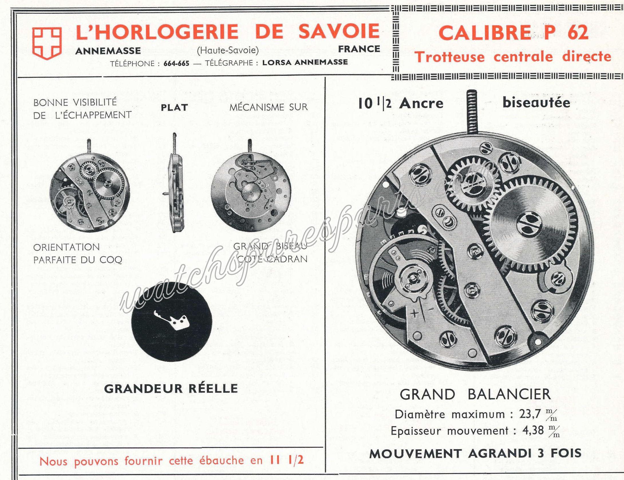 Lorsa, HS P62 Watch movements Lorsa, HS P62 Watch movements