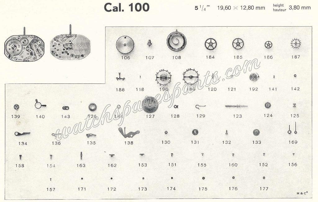 Marvin 100 Watch spare parts Marvin 100 Watch spare parts