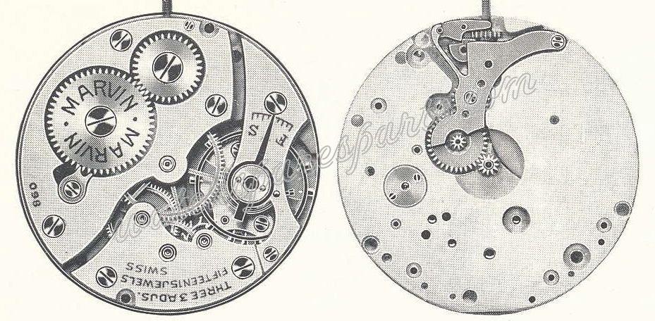 Marvin 810 Watch movements Marvin 810 Watch movements