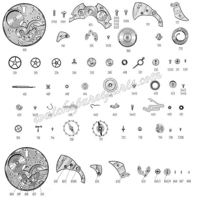 Molnia 3602A Watch spare parts Molnia 3602A Watch spare parts
