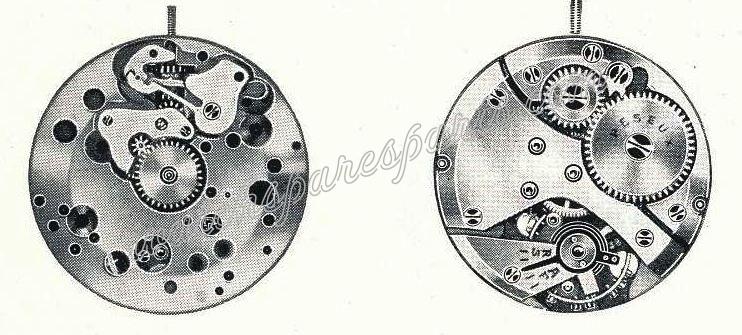 Peseux 355 Watch movements Peseux 355 Watch movements