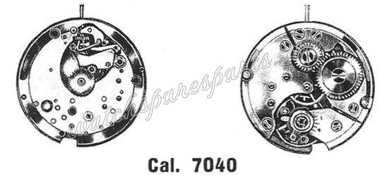 Peseux 7040 Watch movements Peseux 7040 Watch movements