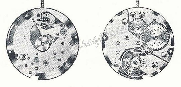 Peseux 7060 Watch movements Peseux 7060 Watch movements