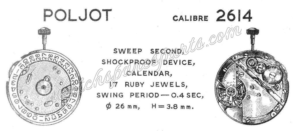 Poljot 2614 Watch Movements Poljot 2614 Watch Movements
