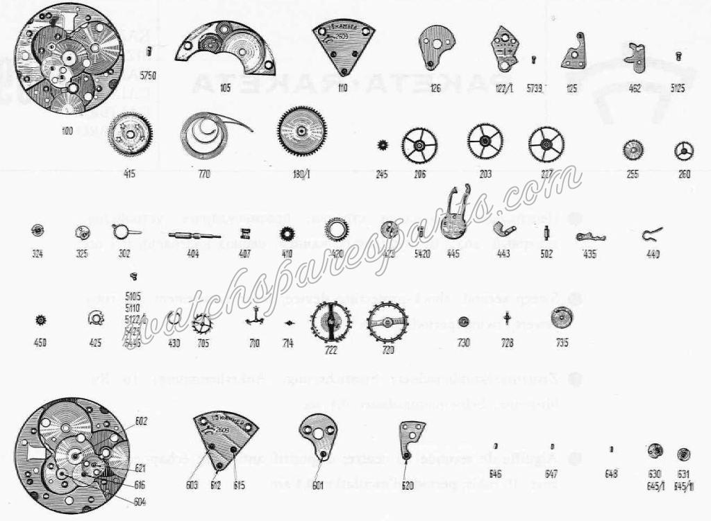 Raketa 2609 Watch spare parts Raketa 2609 Watch spare parts