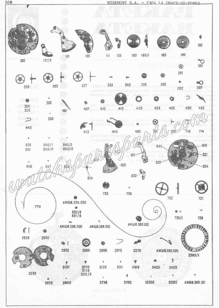 Raketa 2614 Watch spare parts Raketa 2614 Watch spare parts