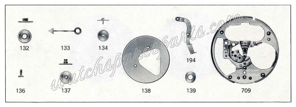 Bulova 2142 Watch spare part Bulova 2142 Watch spare part