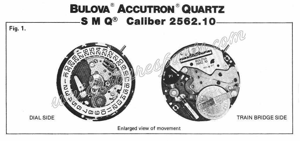 Bulova 2562.10 Watch movements Bulova 2562.10 Watch movements